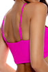 Luli Fama Amazonia Drawstring Halter Peek A Boo Cropped Top